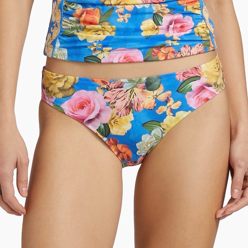 Johnny Was Pauline Floral Hipster Bikini Bottom Size Large NWT